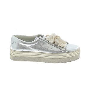 2/$30 Marc Fisher sneakers in silver metallic.  Size 5.5